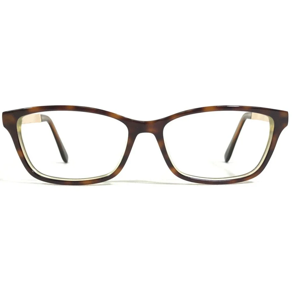 Guess Eyeglasses Frames Tortoise Beige Gold Rectangular Cat Eye 53-16-130